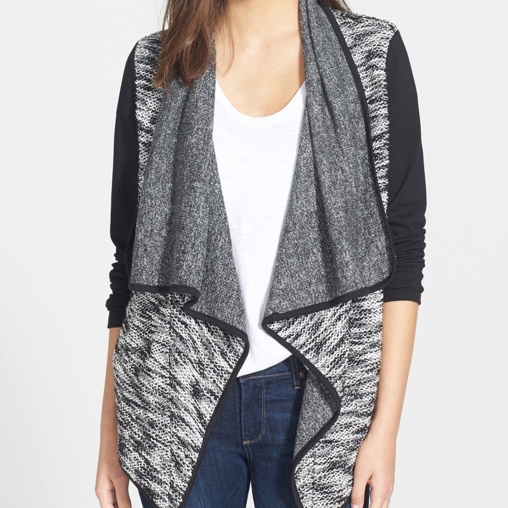 OLIVE & OAK - Cecily Marled Knit Cardigan